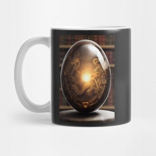 Dragon Egg in a Library Mug